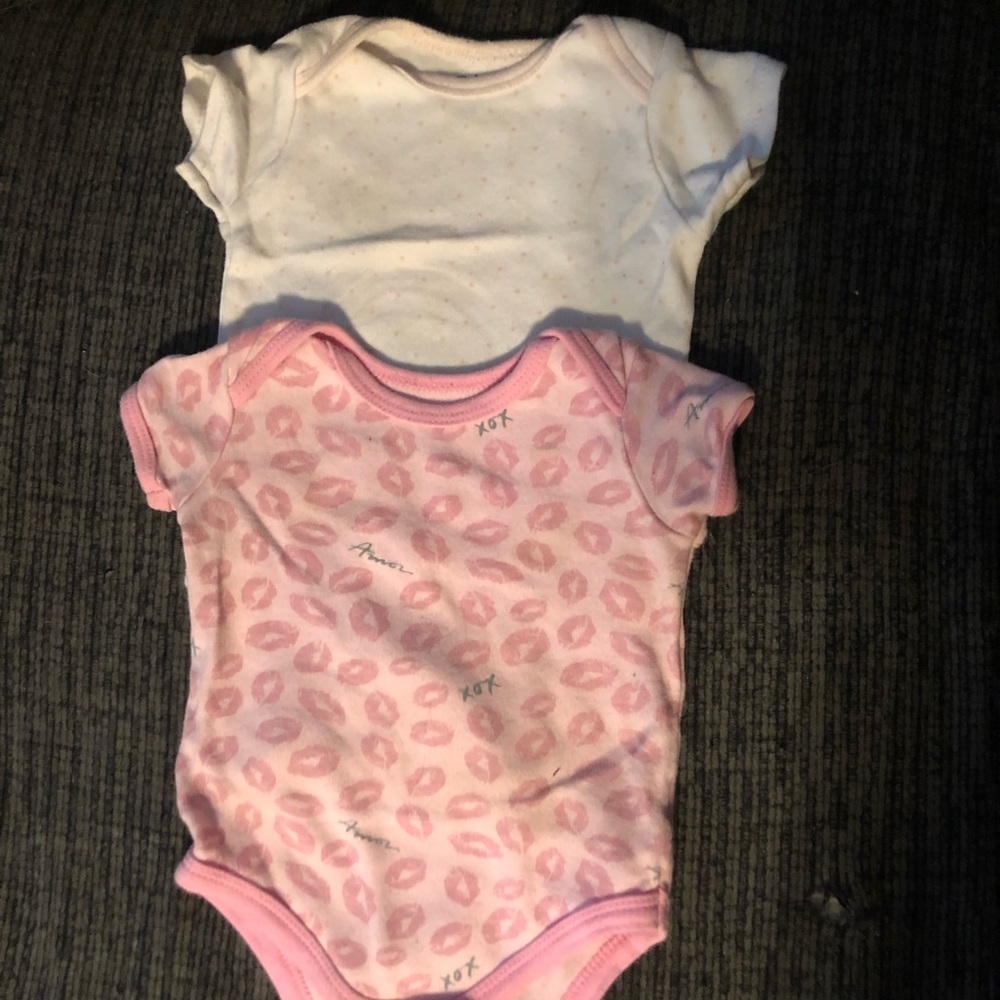 2 size 6-9 month onesies